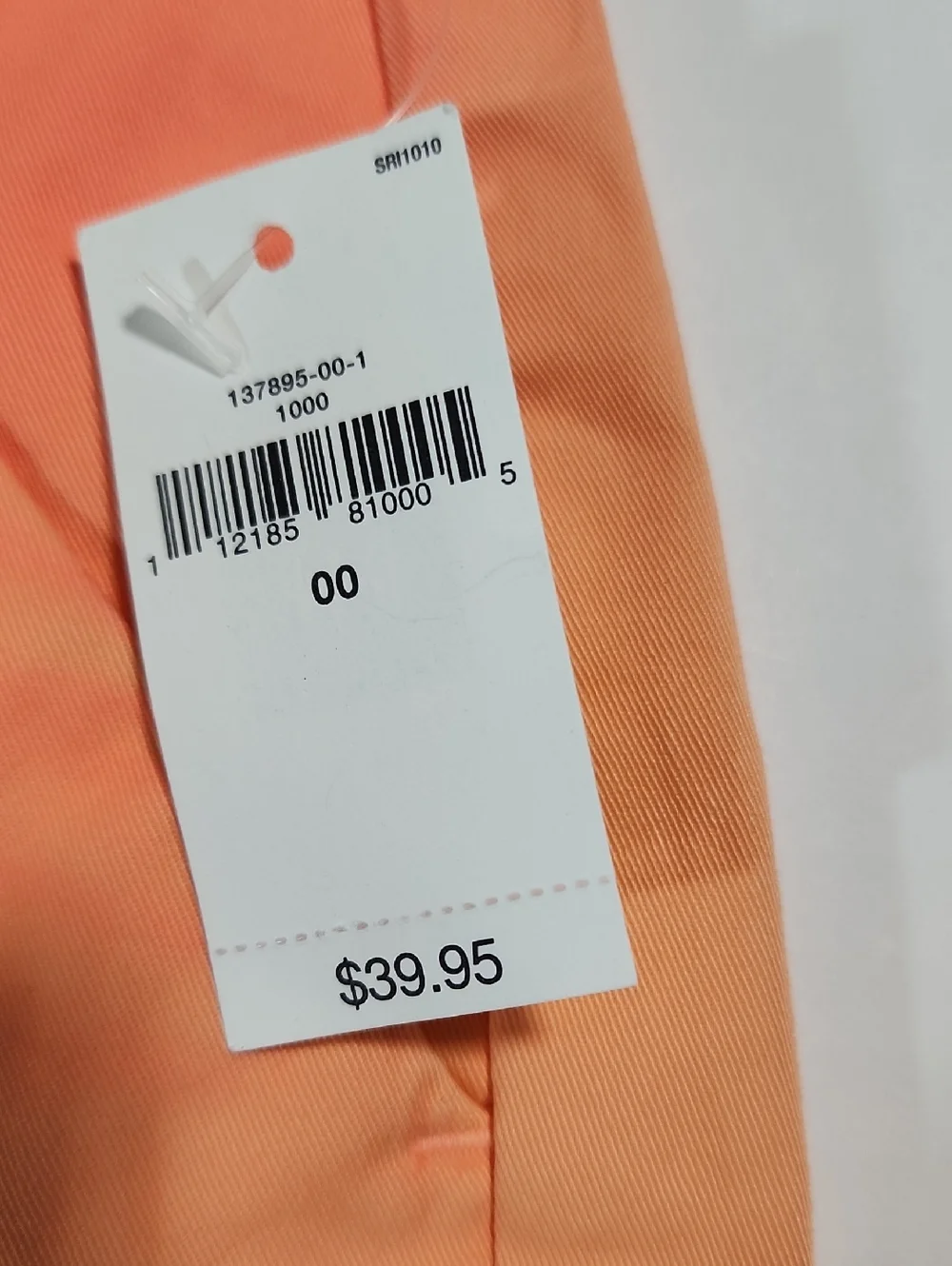 GAP Ombre Coral-Orange Women's Khaki Shorts, Size 0